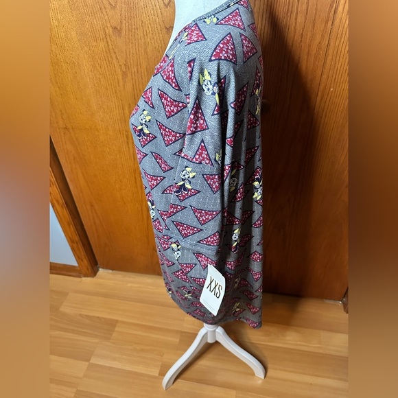 NWT Lularoe Disney Minnie Mouse Irma shirt XXS high-low tunic t shirt oversized - Picture 4 of 16